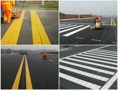 大连大连道路划线，热熔标线